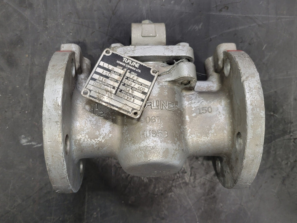 TUFLINE 1-1/2" Class 150 Sleeved Plug Valve
