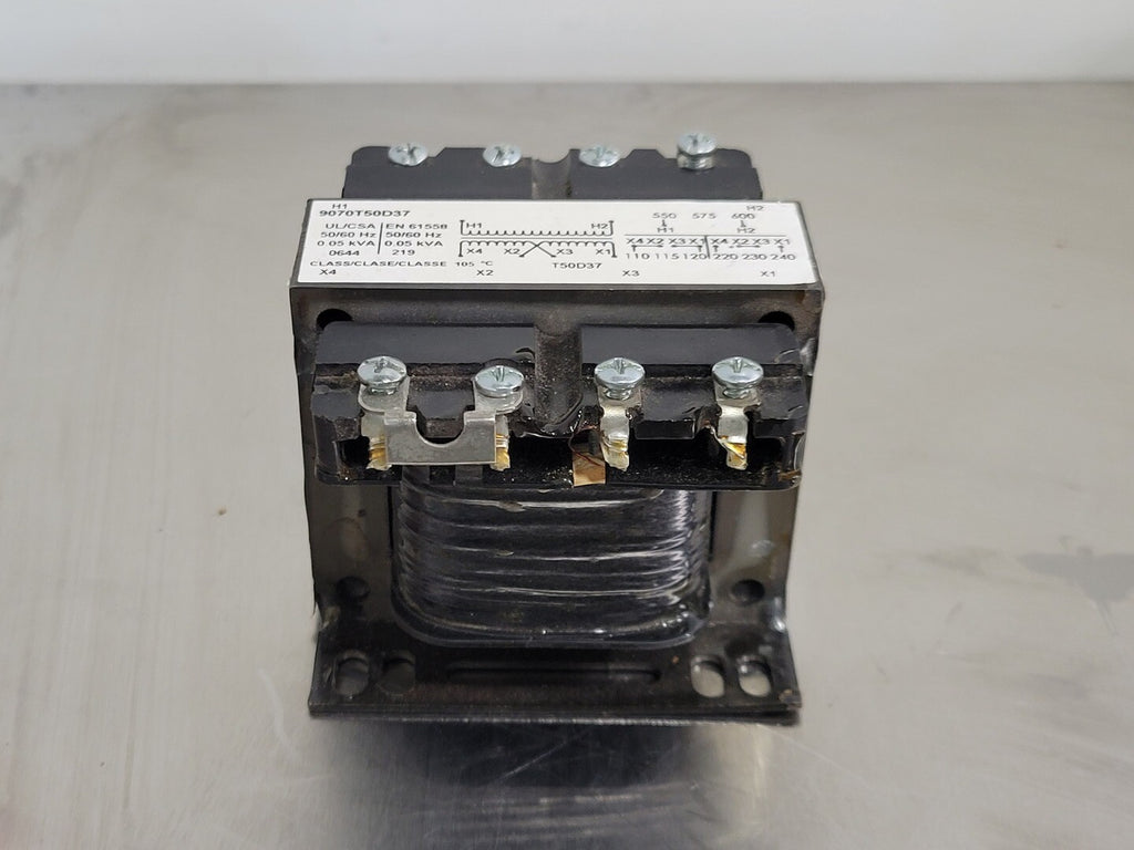 SQUARE D 50 VA Control Transformer, 600 pri. volts 120/240 sec. volts 9070T50D37