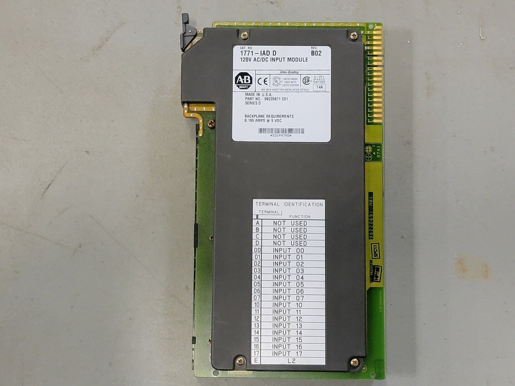 ALLEN-BRADLEY 120V AC/DC Input Module 1771-IAD