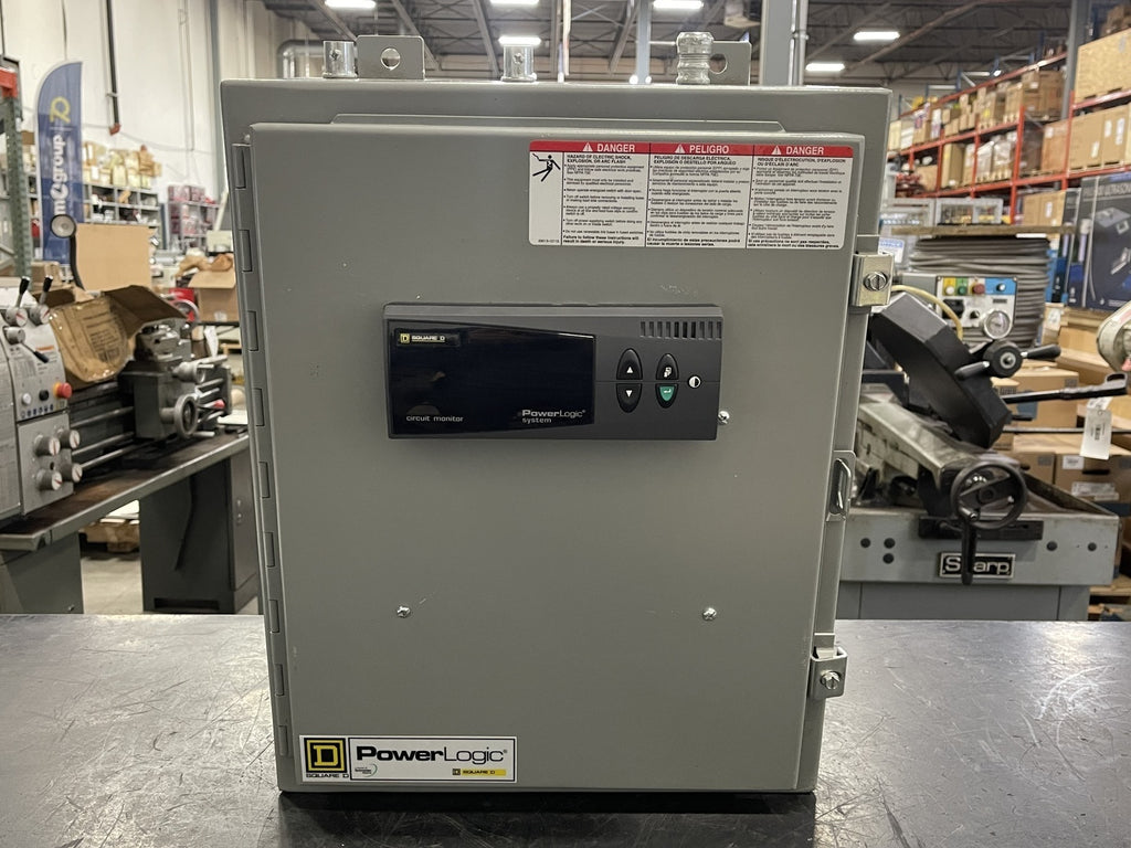 SQUARE D PowerLogic System Circuit Monitor CM4000T w/ Enclosure SCE-201608LP
