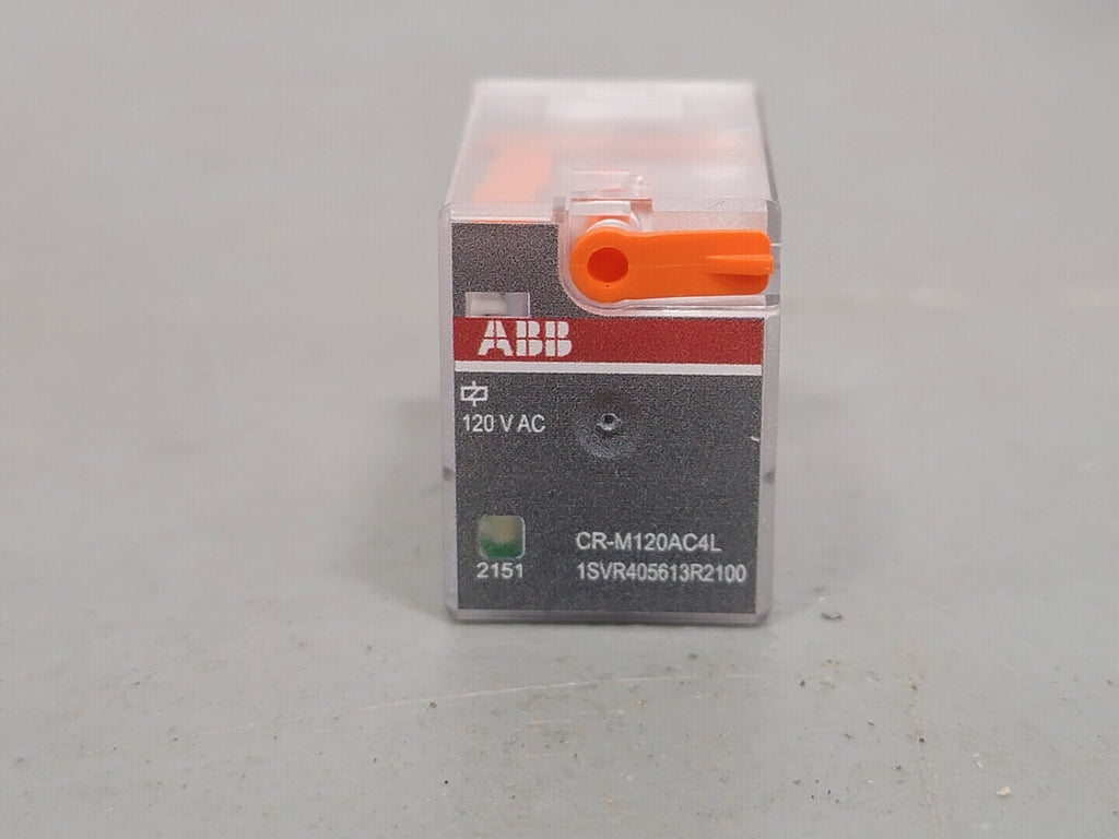 ABB 6 Amp Pluggable Interface Relay CR-M120AC4L 