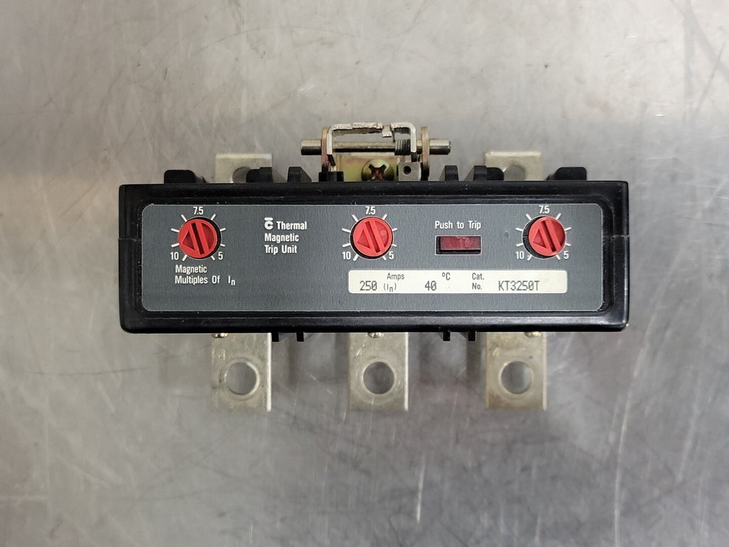 CUTLER-HAMMER 250 Amp 3 Pole Thermal Magnetic Trip Unit KT3250T