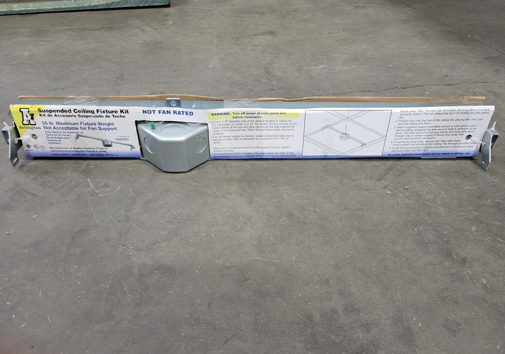 ARLINGTON 4" Fixture Box Mounting Bar Sets FS420SCL