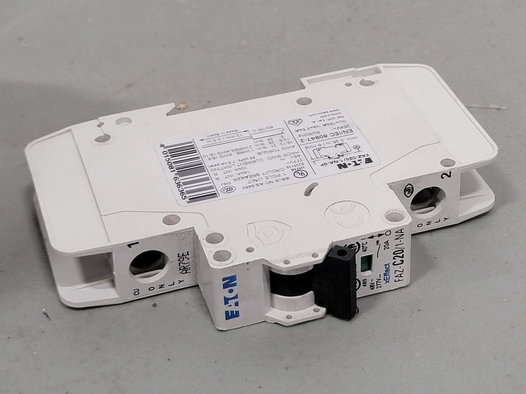 EATON 20 Amp, 1 Pole, 277 volts Circuit Breaker FAZ-C20/1-NA-SP