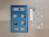 PANDUIT 1-Gang Vertical Faceplate with Labels, 4-Port NKF4S (Box of 10)