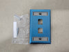 PANDUIT 1-Gang Vertical Faceplate with Labels, 2-Port NKF2S (Box of 10)