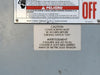 CUTLER-HAMMER 400 Amp, 3 Pole, 600 Volts Non-Fused Disconnect Switch 1HD365