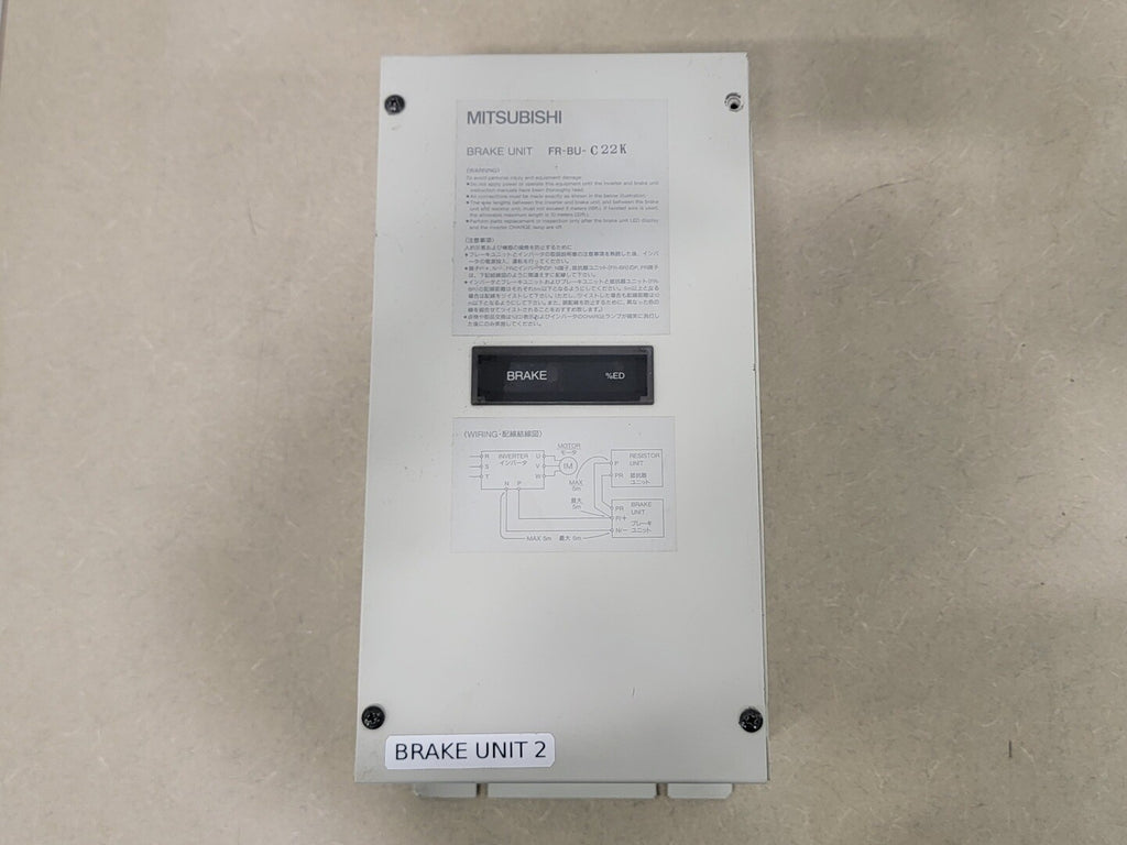 MITSUBISHI ELECTRIC CORPORATION 30 hp, 600 Volts, 3-Phase Resistor Brake Unit FR-BU-C22K