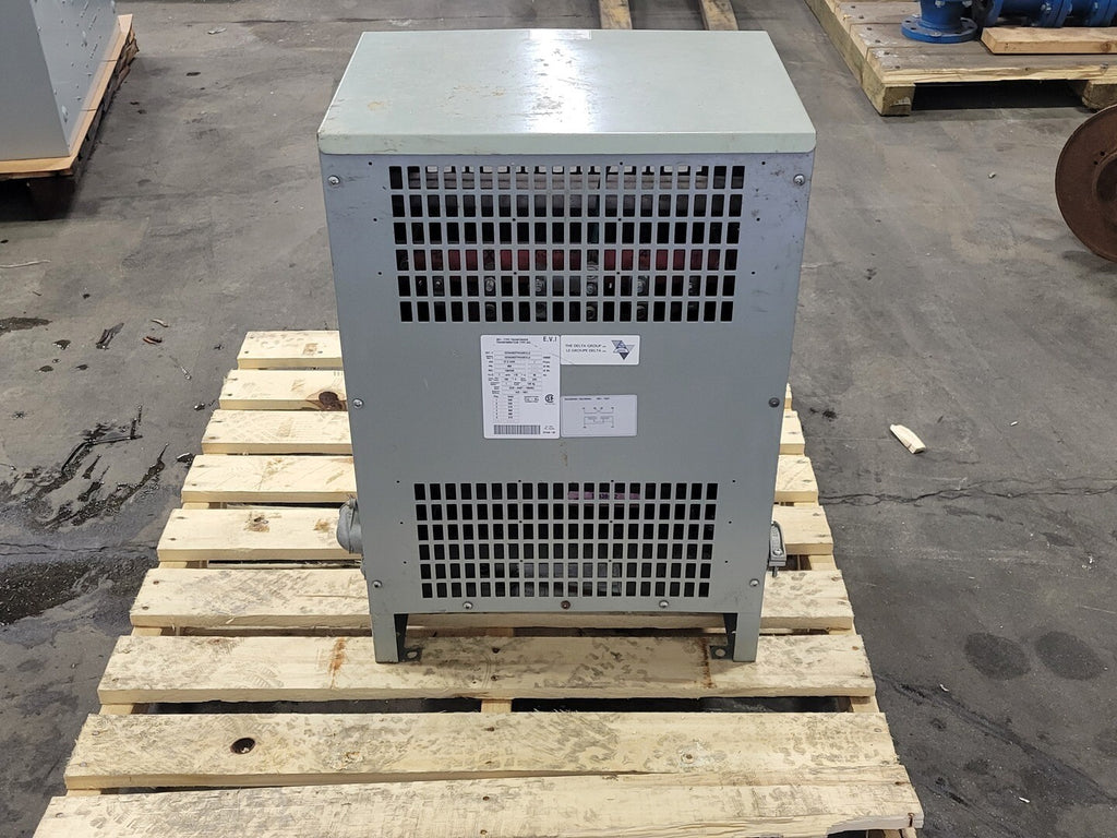 DELTA 37.5 kVA Transformer, 600 pri. volts, 120/240 sec. volts CDSA0037VKA6XXLA