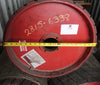 38" x 20.5" Rubber Pulley Lagging, Outside to Outside