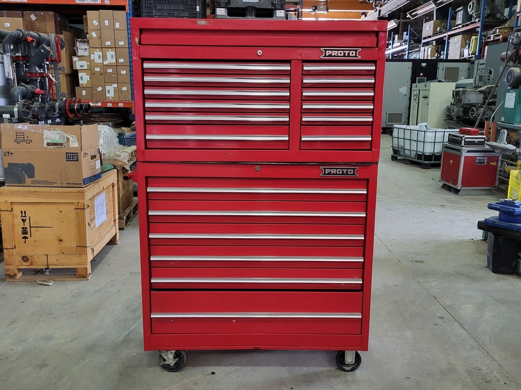 PROTO Red Rolling Tool Box ( 18 Drawers ) J444142 