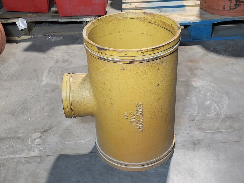 SHURJOINT 12"x12"x6" Grooved End Reducing Tee Fitting, 7121