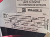 SQUARE D Model 6 Motor Control Center MCC Section, 600V, 3PH, 1200A Bus