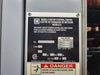 SQUARE D Model 6 Motor Control Center MCC Section, 600V, 3PH, 1200A Bus