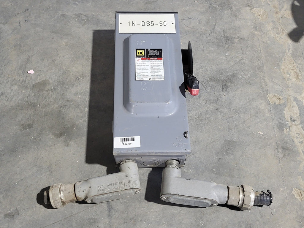 SQUARE D 100 Amp, 600 Volts Fusible Disconnect Safety Switch CH363RB