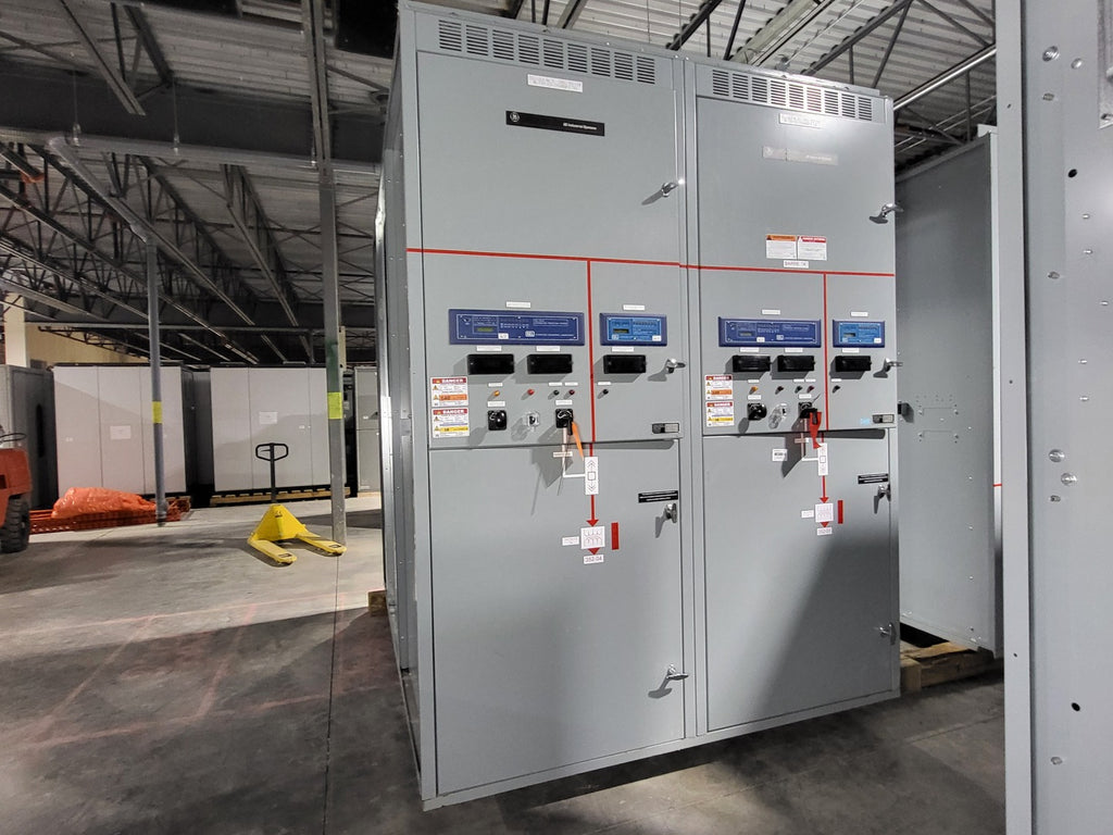 GENERAL ELECTRIC 25kV 1200A 3ph Switchgear Unit w/ (2) Power Vac Breaker VB1 27.0-16-0