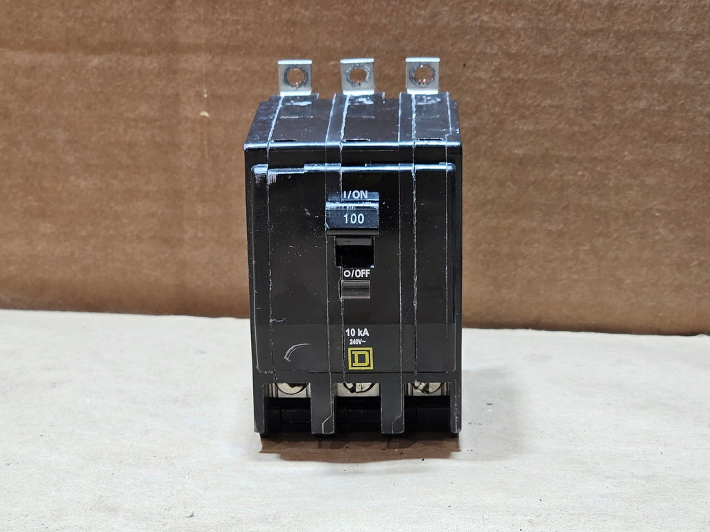 SQUARE D 100 Amp, 3 Pole, 240 Volts Circuit Breaker QOB3100