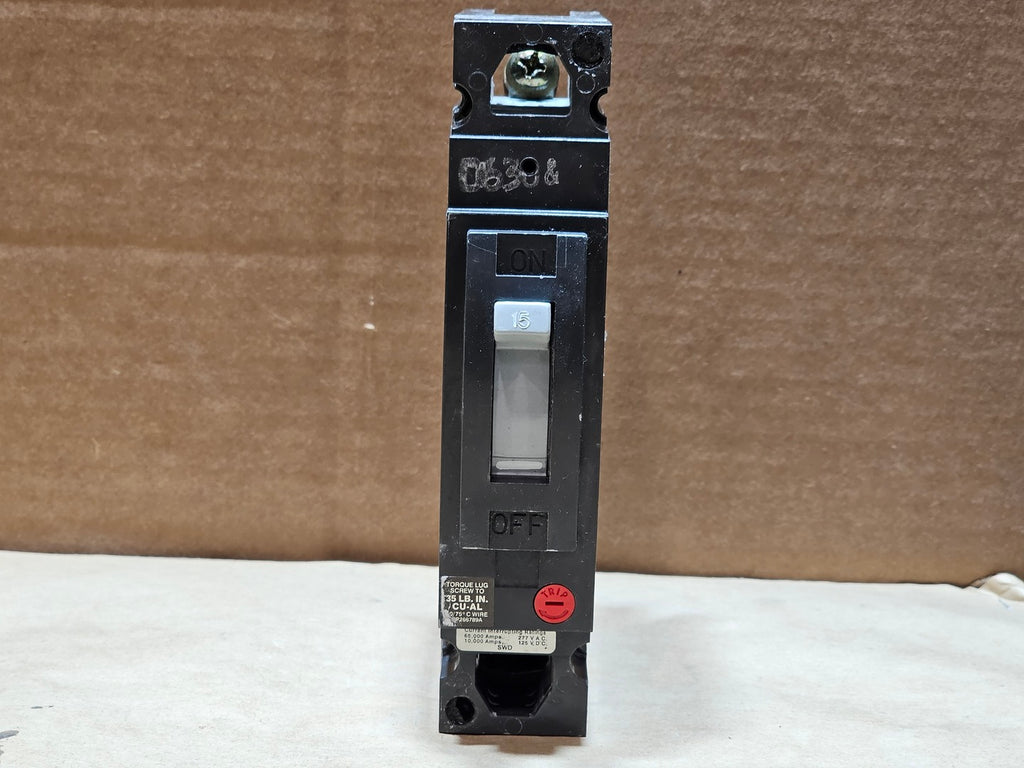 GENERAL ELECTRIC 15 Amp, 1 Pole, 277 Volt Circuit Breaker THED113015
