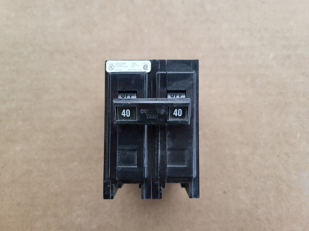 CUTLER-HAMMER 40 Amp, 2 Pole, 120/240 Volt Circuit Breaker Type BA