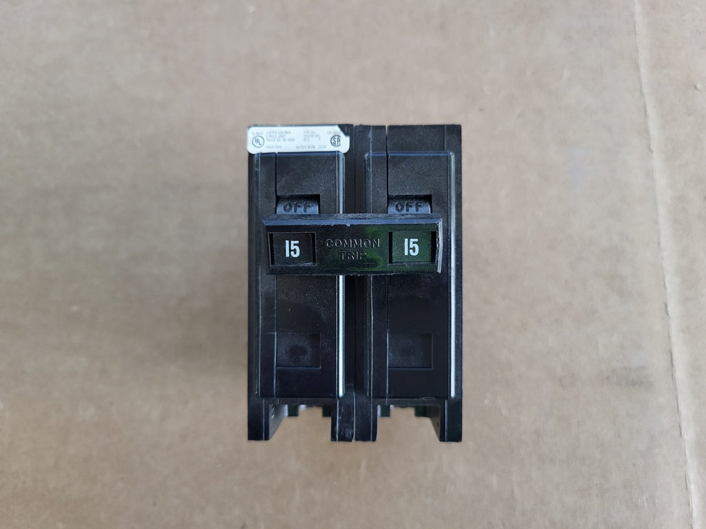 CUTLER-HAMMER 15 Amp, 2 Pole, 120/240 Volt Circuit Breaker Type BA