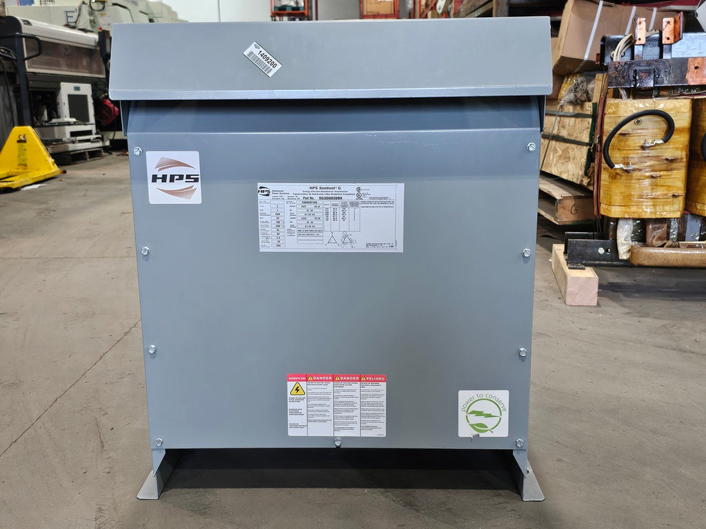 HAMMOND POWER SOLUTIONS INC. 30 kVA Distribution Transformer, 480 pri. volts, 208Y/120 sec. volts, 3PH, NEMA 3R