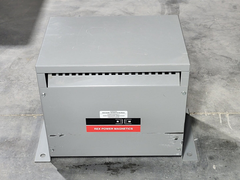 REX POWER MAGNETICS 30 kVA Transformer 600Y pri. volts, 480Y sec. volts RC30J-H/X