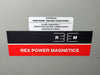 REX POWER MAGNETICS 30 kVA Transformer 600Y pri. volts, 480Y sec. volts RC30J-H/X