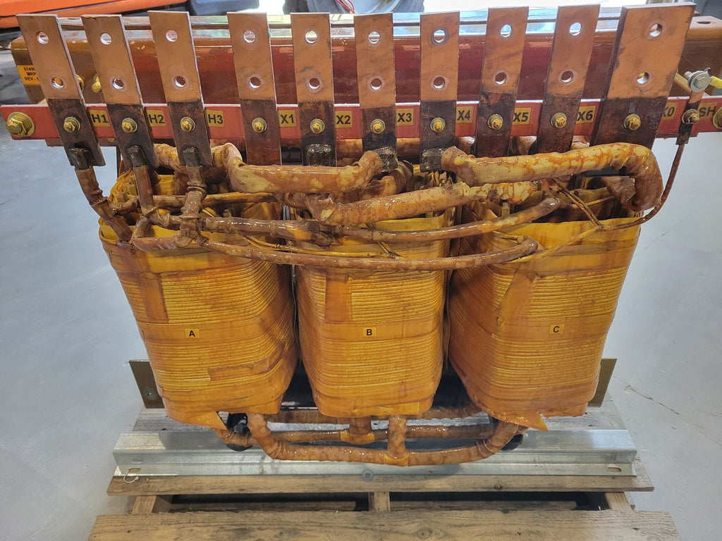 EMERSON 225 kVA Transformer 480 pri. volts, 208/120 sec. volts 514980P69 w/o enclosure
