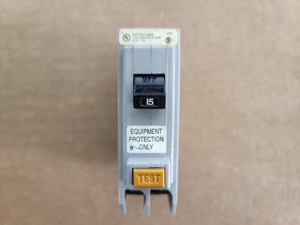 CUTLER-HAMMER 15 Amp 120 Volts 1 Pole GFCI Circuit Breaker QBHGFEP1015
