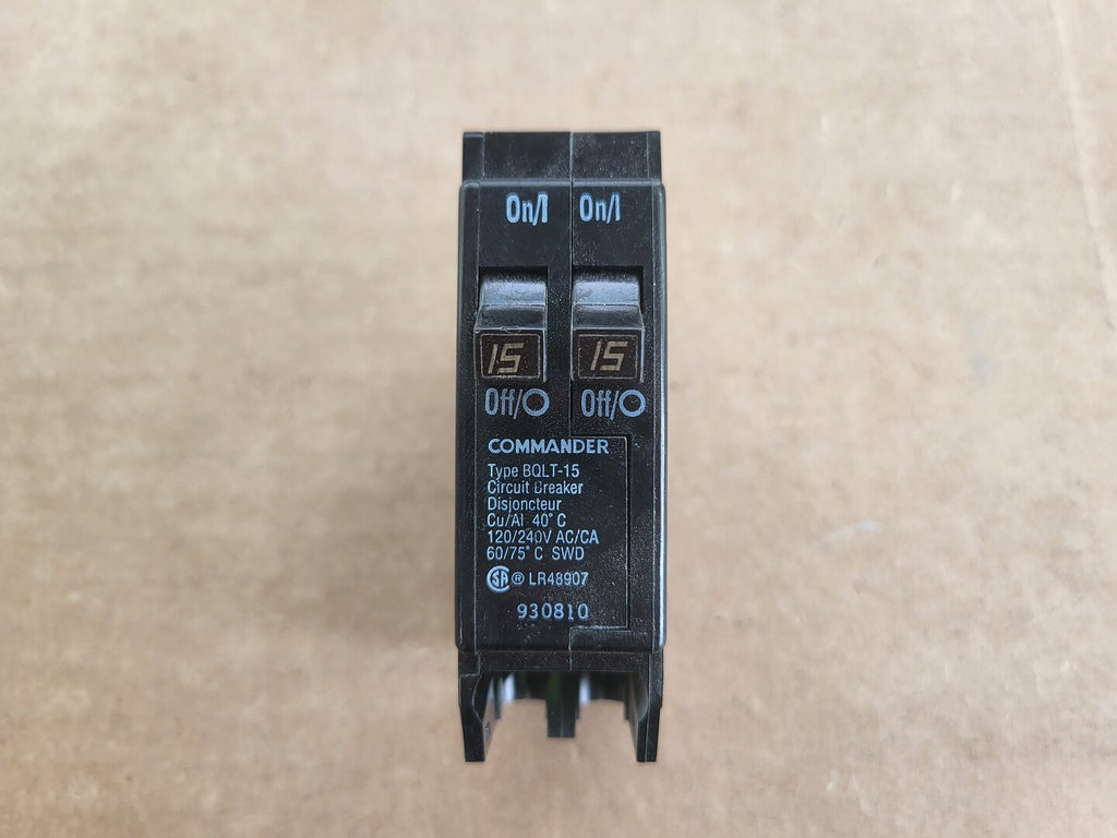 COMMANDER 15 Amp 1 Pole 120/240 Volts Circuit Breaker BQLT-15