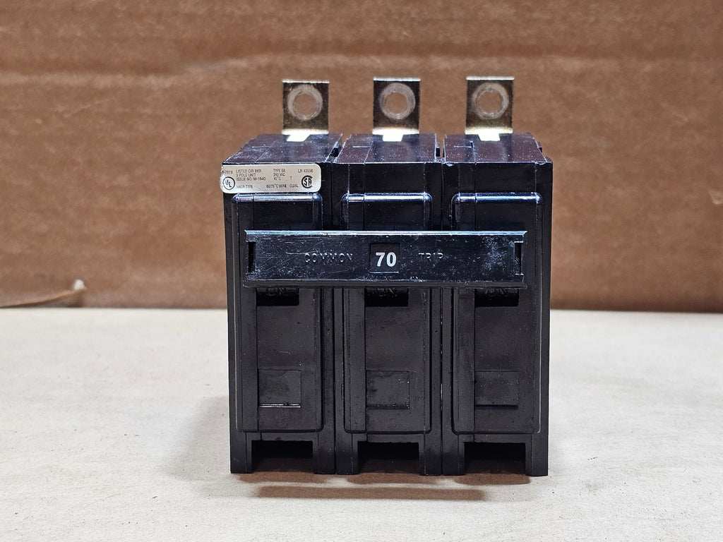CUTLER-HAMMER 70 Amp, 3 Pole, 240 Volt Circuit Breaker BAB3070H