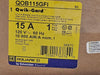 SQUARE D 15 Amp 1 Pole 120/240 Volts Circuit Breaker QOB115GFI
