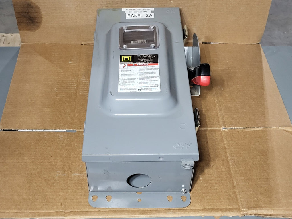 SQUARE D 100 Amp 600 Volt Fusible Disconnect Switch H363AWKVW