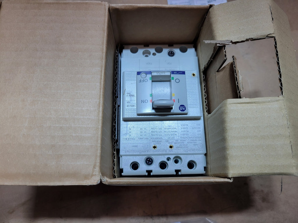 ALLEN-BRADLEY 70 Amp, 3 Pole, 600 Volts Circuit Breaker 140G-G6C3-C70