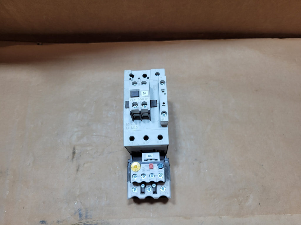 EATON Contactor DILM40 w/ Overload Relay XT0B057DC1