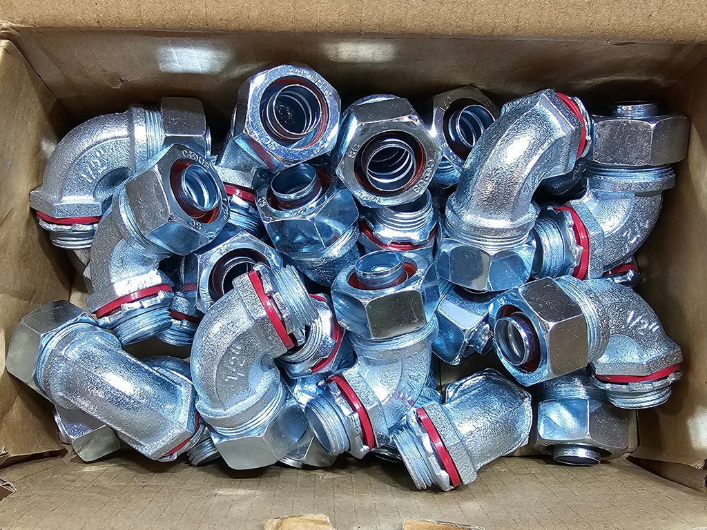 IBERVILLE 1/2", 90 Deg. Liquidtight Connector CI6304 (Box of 25)