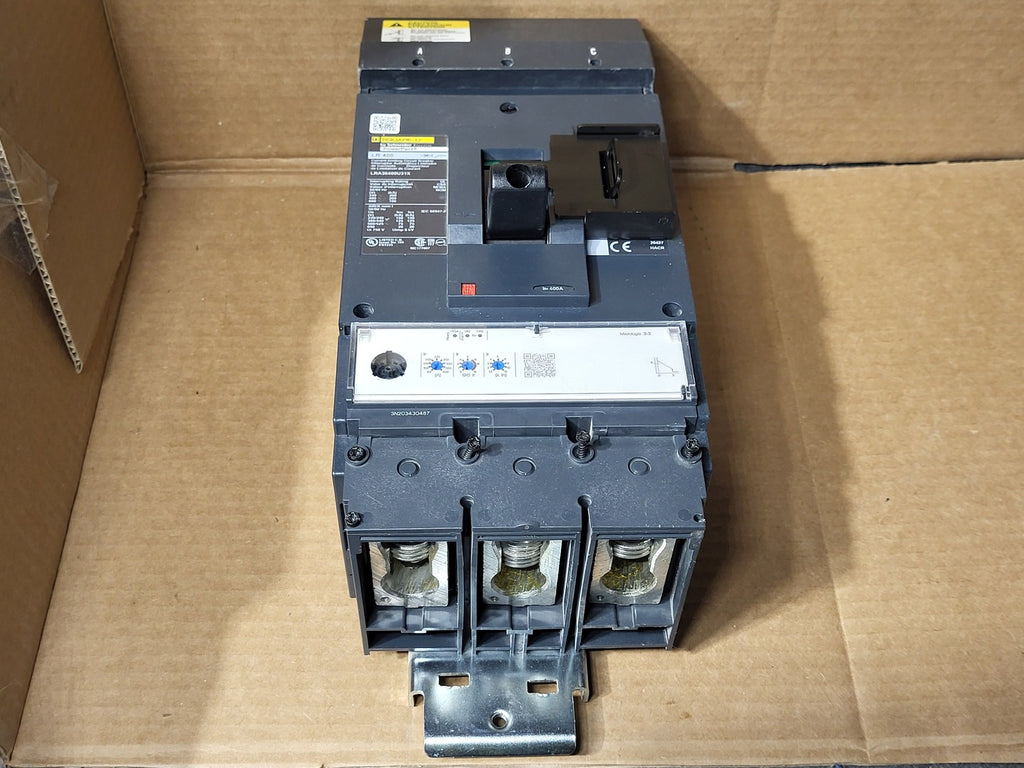 SQUARE D 400 Amp, 3 Pole, 600 Volt Circuit Breaker LRA36400U31X