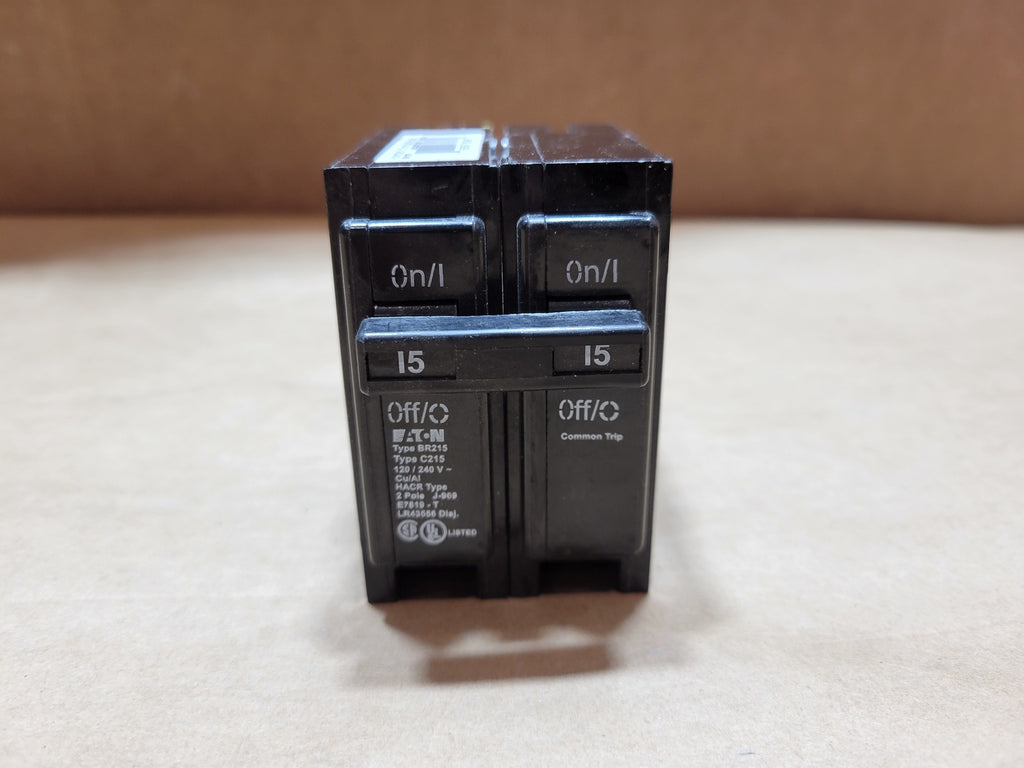 EATON 15 Amp 2 Pole 120/240 Volts Circuit Breaker BR215