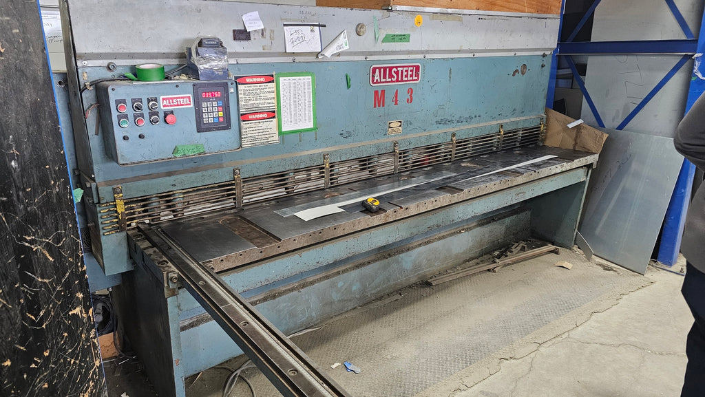 ALLSTEEL 10' x 1/4" Hydraulic Guillotine Shear w/ Powered Backguage