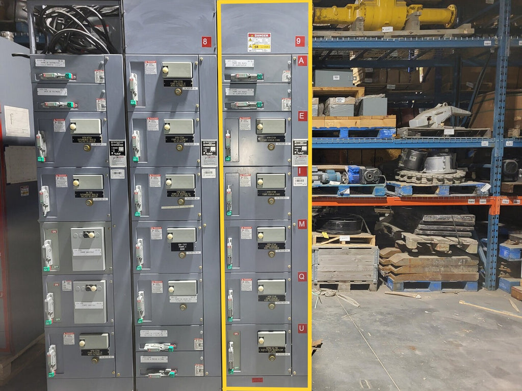 SQUARE D Model 6 Motor Control Center MCC Section, 600V, 3PH, 1200A Bus