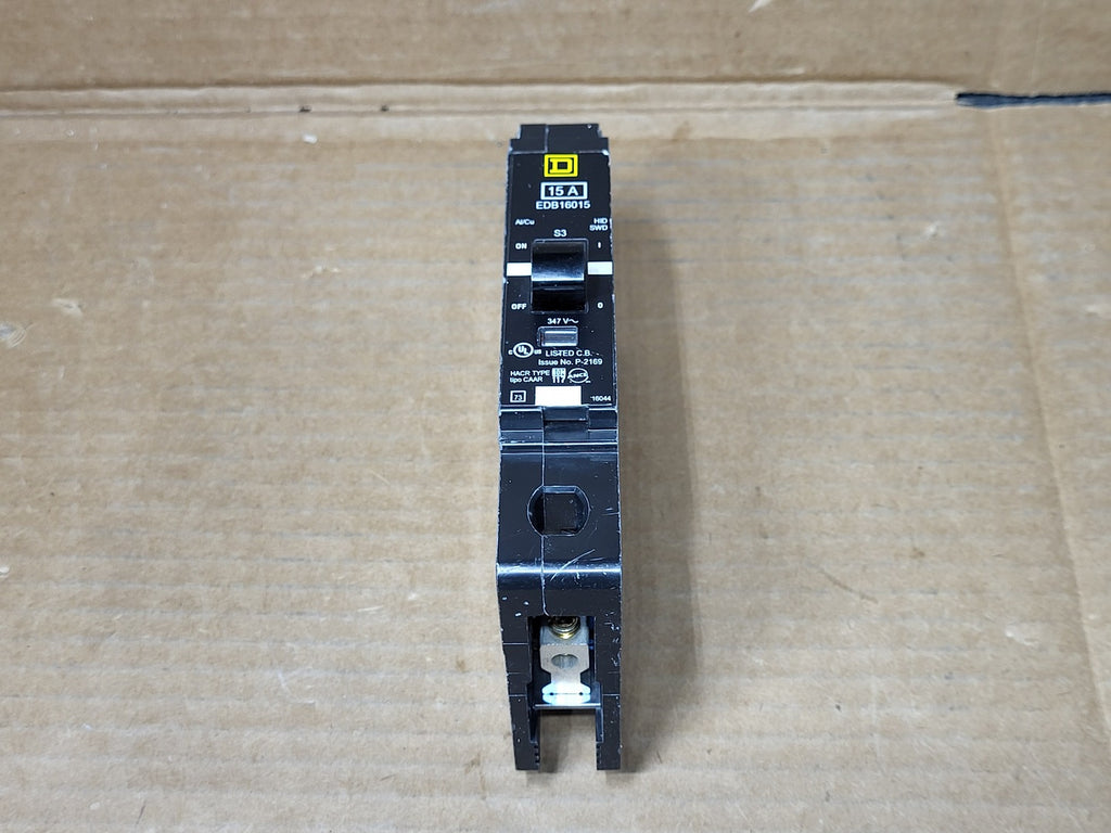 SCHNEIDER ELECTRIC 15 Amp, 1 Pole, 347 Volt Circuit Breaker EDB16015