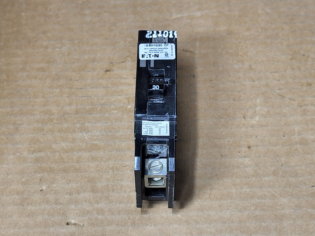 EATON 30 Amp, 1 Pole, 600 Volt Circuit Breaker GBH1030