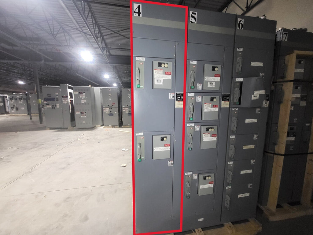 SQUARE D Model 6 Motor Control Center MCC Section, 600V, 3PH, 1200A Bus