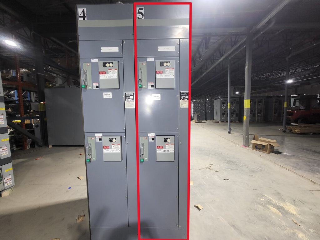 SQUARE D Model 6 Motor Control Center MCC Section, 600V, 3PH, 1200A Bus