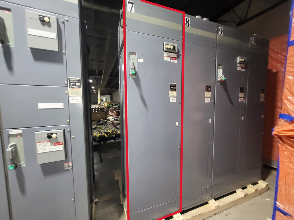 SQUARE D Model 6 Motor Control Center MCC Section, 600V, 3PH, 1200A Bus