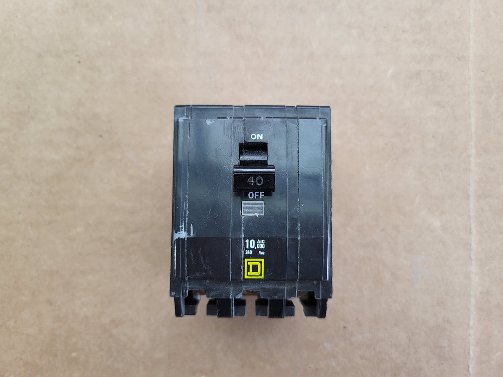 SQUARE D 40 Amp 3 Pole 240 Volts Circuit Breaker QOB340