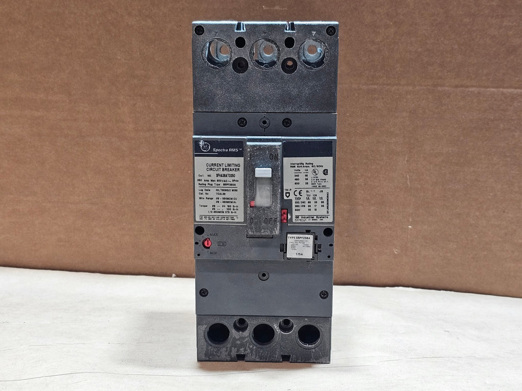 GENERAL ELECTRIC 250 Amp, 3 Pole, 600 Volts Circuit Breaker SFHA36AT0250