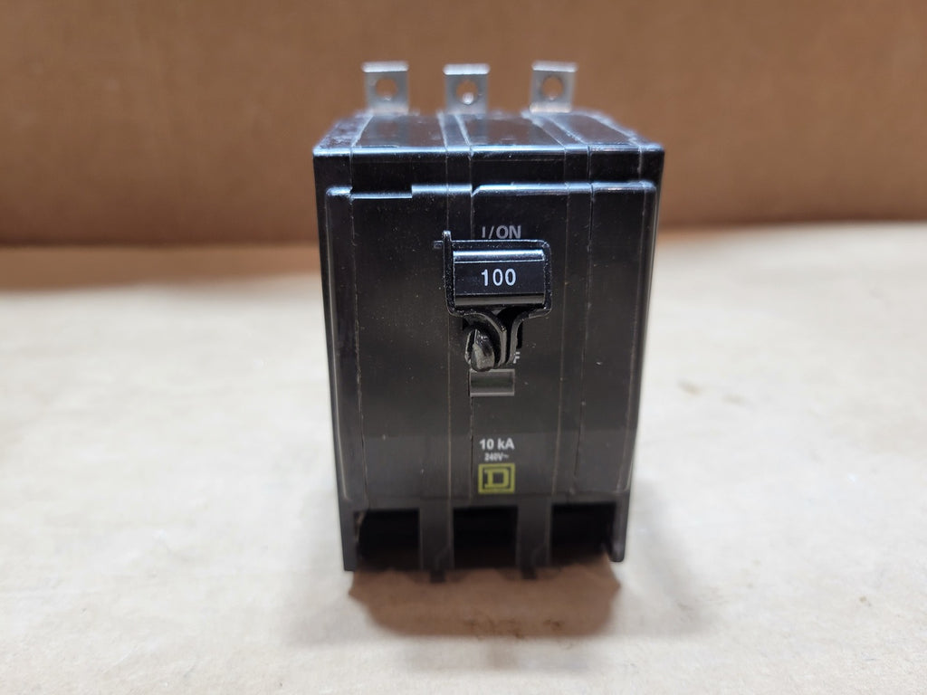 SQUARE D 100 Amp, 3 Pole, 240 Volts Circuit Breaker QOB3100