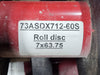 CONTINENTAL CONVEYOR  7" Rubber Disc Conveyor Roller for 60" Belt 73ASDX712-60S