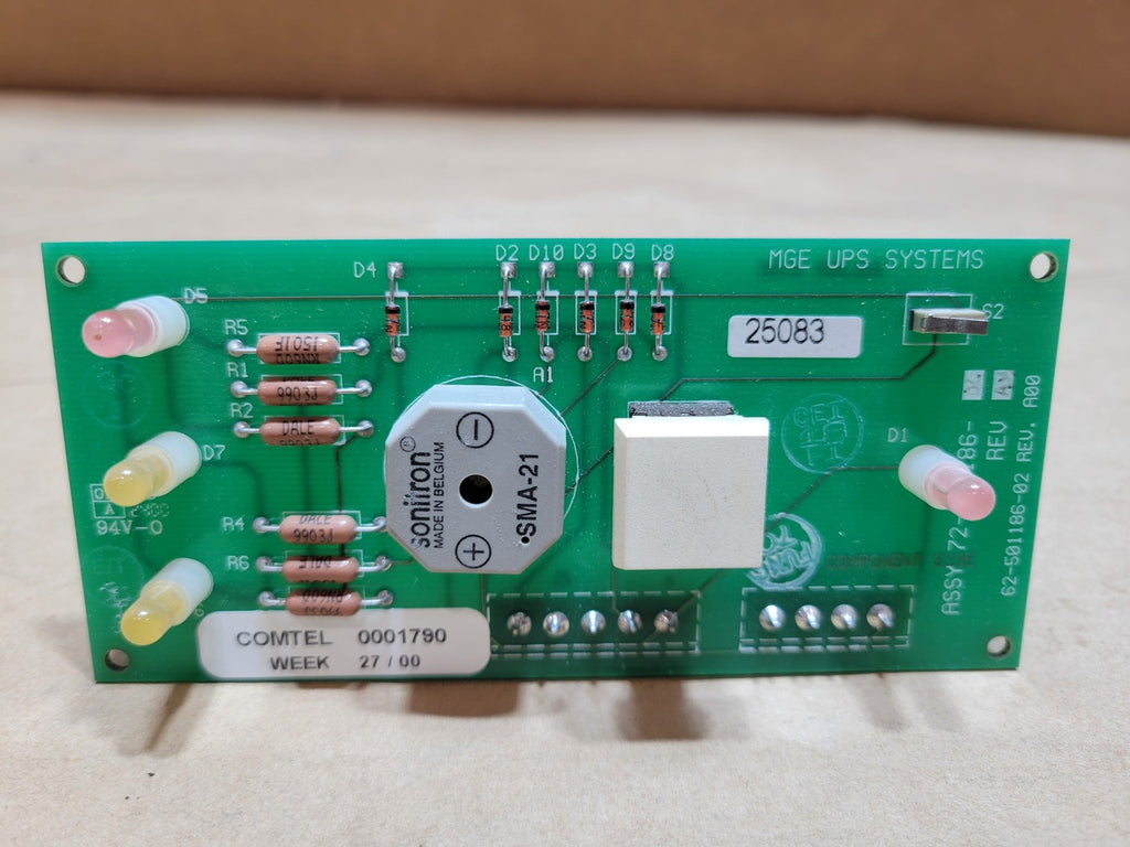 MGE PCA Alarm Annunciator 72-501186-02 Rev A04